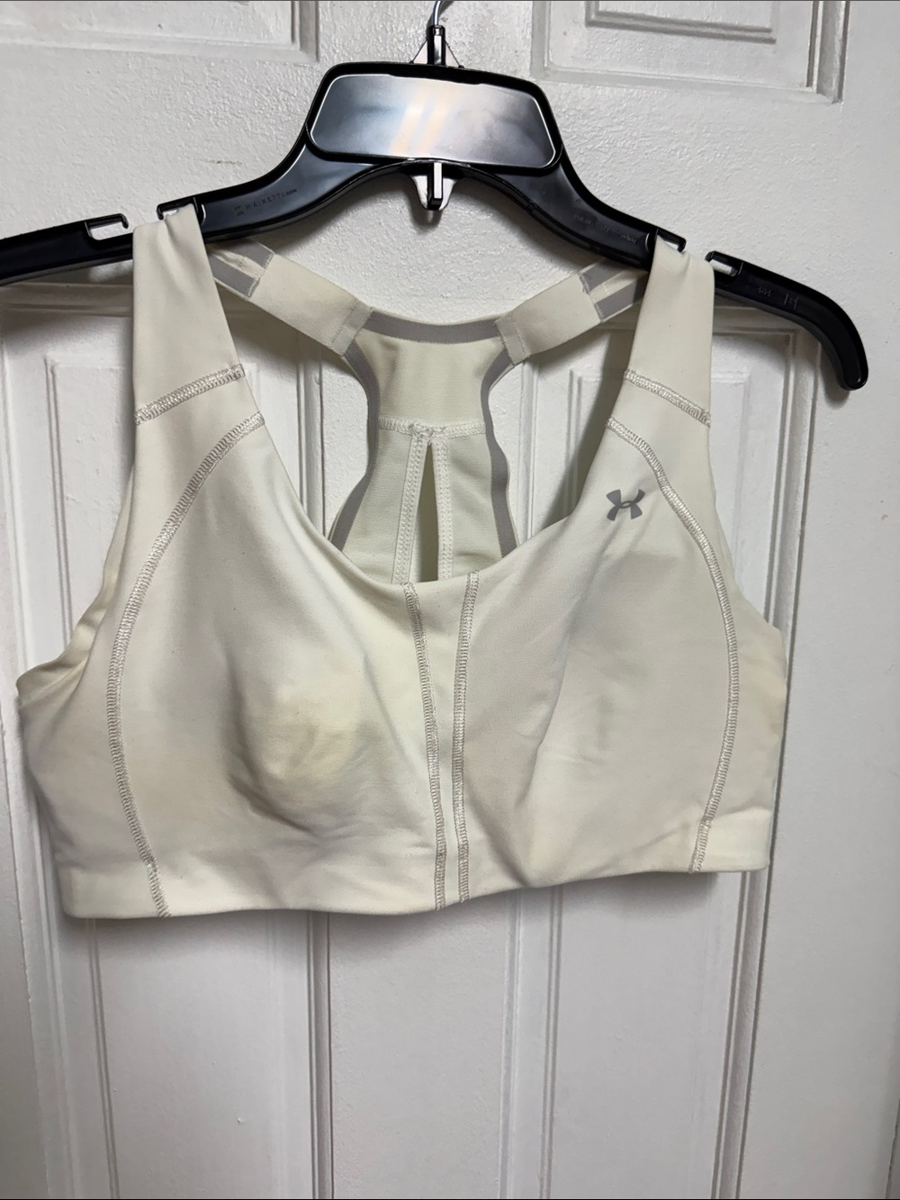 Under Armour Cream Racerback Sports Bra